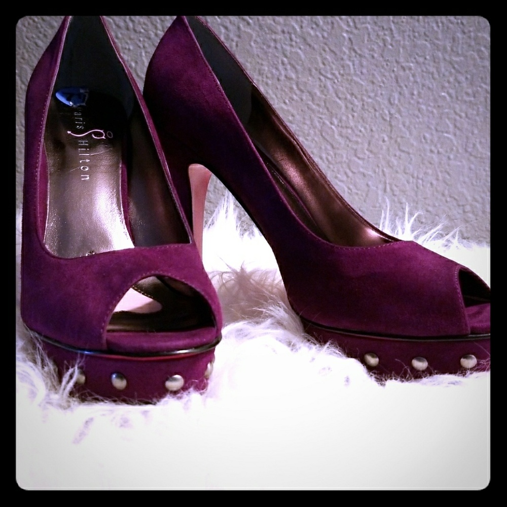 Sashay Peep toe suede high heels